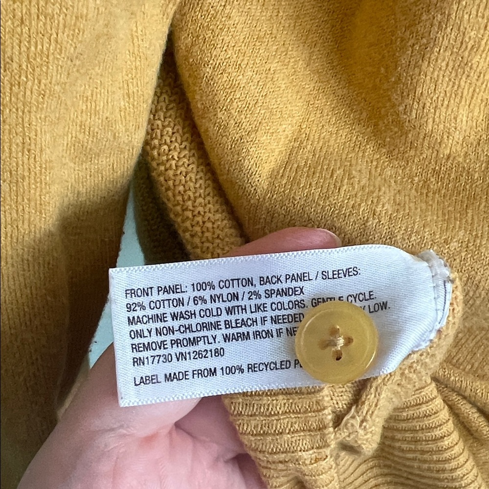 Merona Women's Yellow Cardigan Sweater - Picture 5 of 7